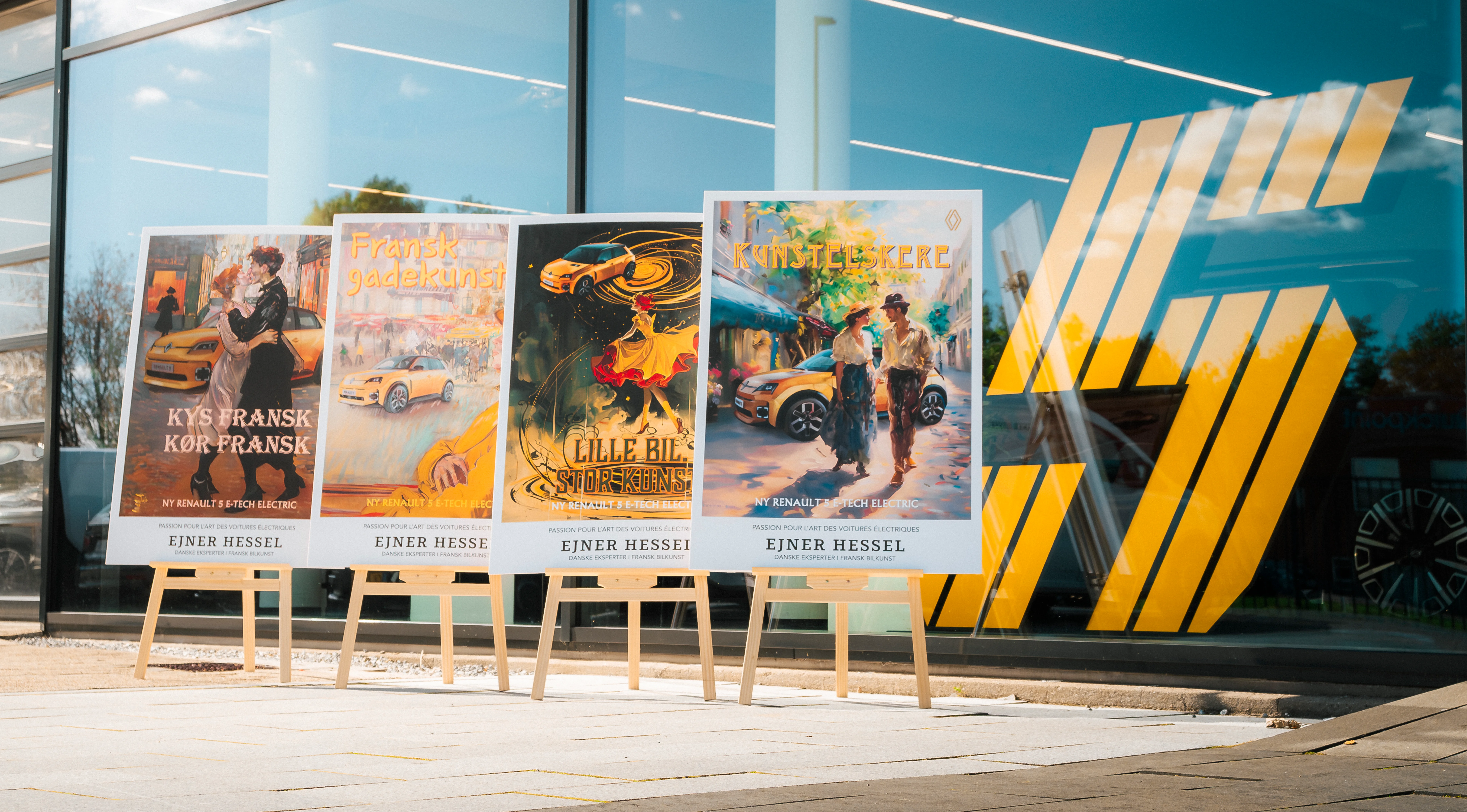 Fransk Bilkunst Plakater