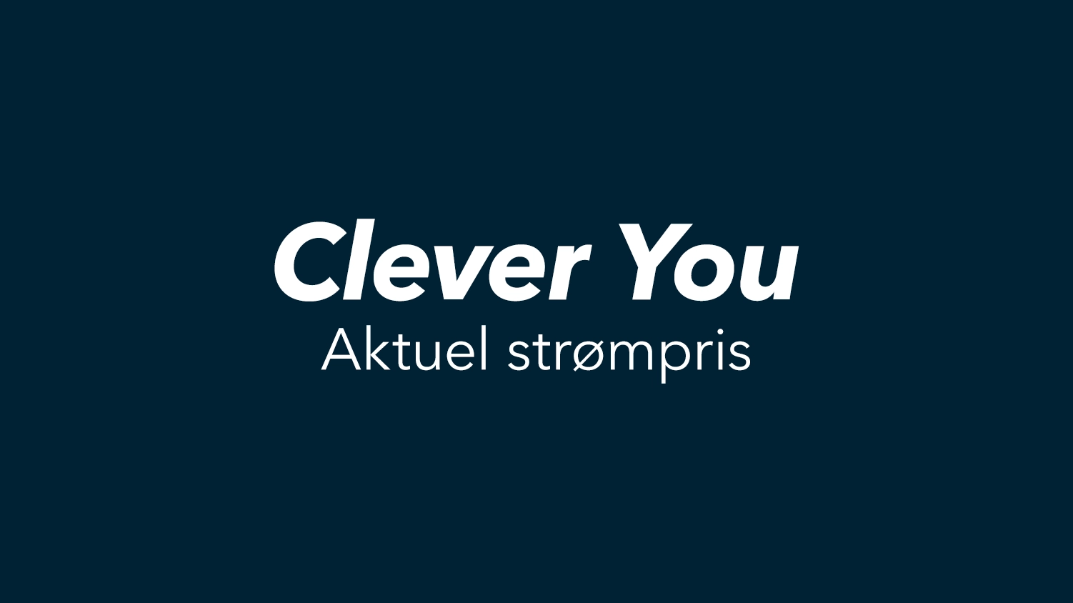 Clever You - betal aktuel strømpris inkl. ladeboks.